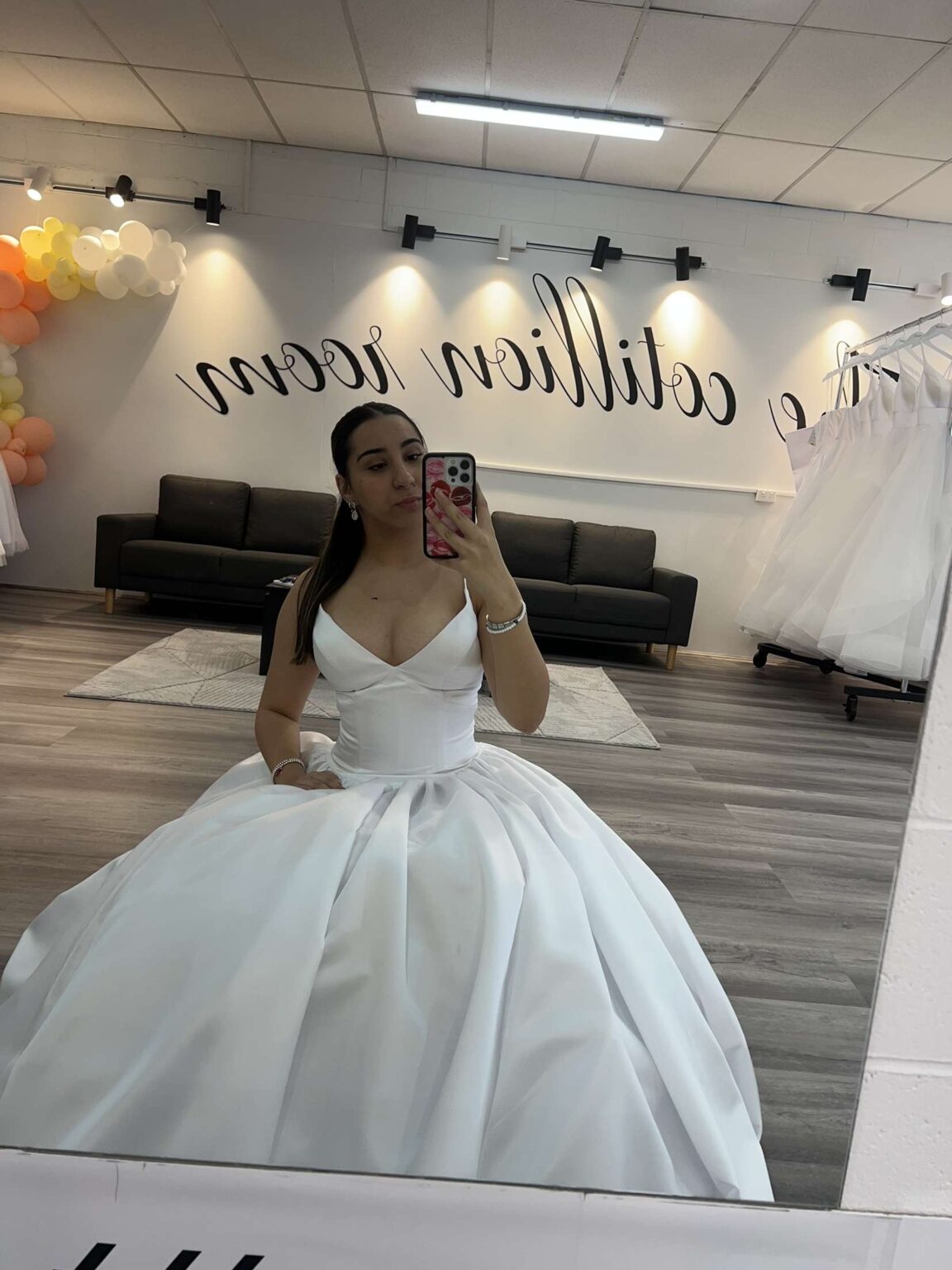 satin skirt deb dress